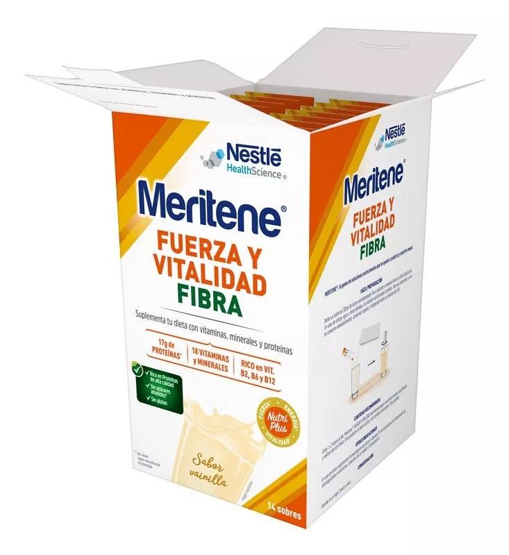 Meritene fiber powder vanilla 14 envelopes