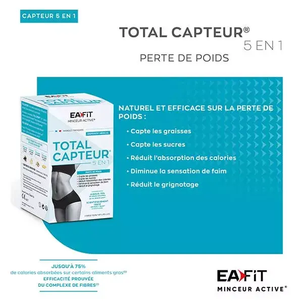 Sensore attivo totale di EAFIT dimagrante 5 in 1-60 capsule