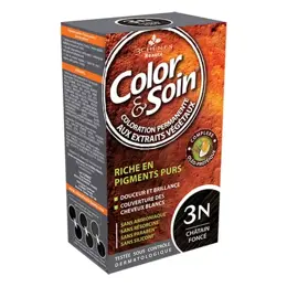Les 3 Chênes Color & Soin Coloration Permanente N°3N Châtain Foncé