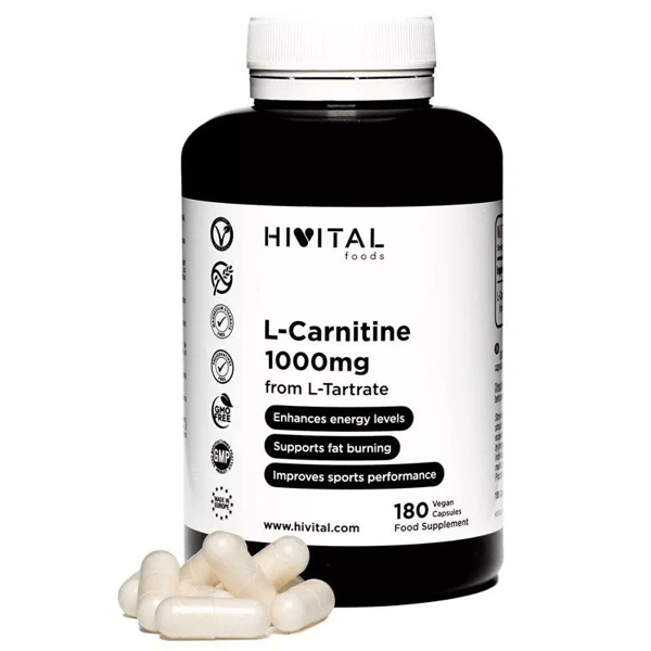 medicinas con l carnitina Hivital L-Carnitina 1000 mg 180 Cápsulas