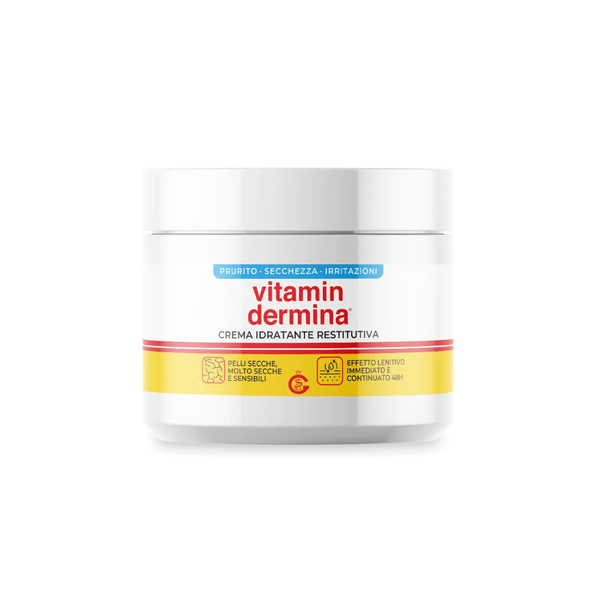 Vitamindermina Crema Idratante Restitutiva Per Irritazione Cutanea 400 ml