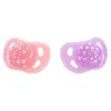 Twistshake Sucette Orthodontique Violet/ Rose +0m Lot de 2