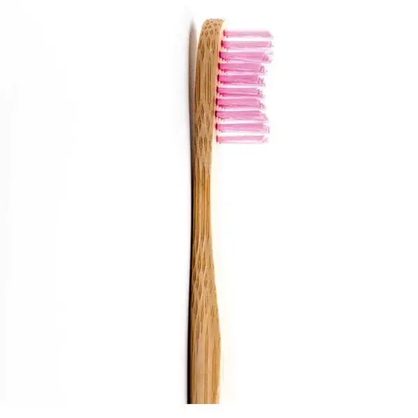 Humble Brush Cepillo de Dientes Vegan de Bambú Adultos Rosa Medio