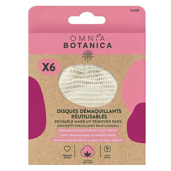 Omnia Botanica Spa & Wellness Reusable Cotton 6 units
