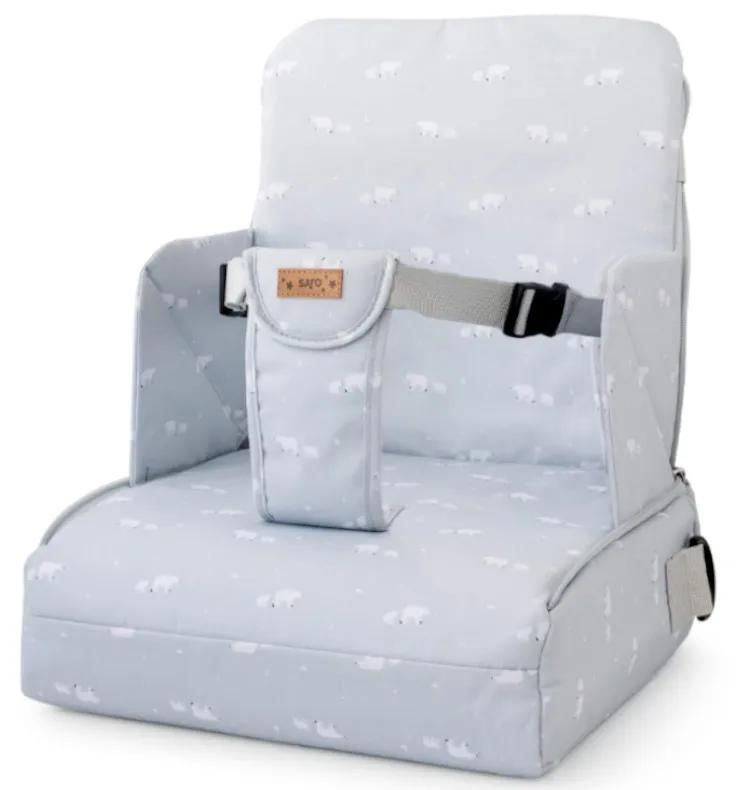 Chaise haute portative grise Saro Polaris