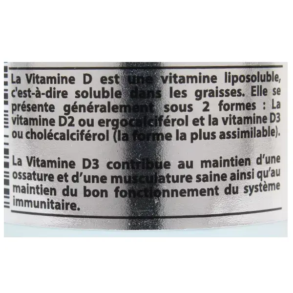Vit'all+ Vitamine D3 2000 UI 100 capsules huileuses