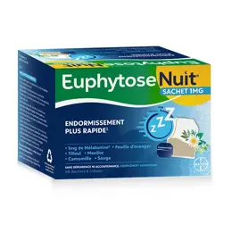 Euphytose Nuit Sommeil Mélatonine et Feuille d'Orange 20 sachets à infuser