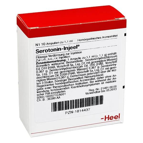 Guna Heel Serotonin-Injeel Medicinale Omeopatico 10 Fiale