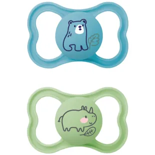 Mam Pacifier Air +16m Silikon Blau 2 Einheiten