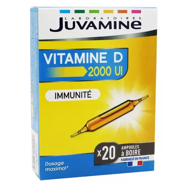 Juvamine Vitamine D 2000 UI 20 ampoules