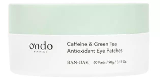 Ondo Beauty 36,5 Antioxidative Augenklappen mit Koffein und grünem Tee, 60 Einheiten