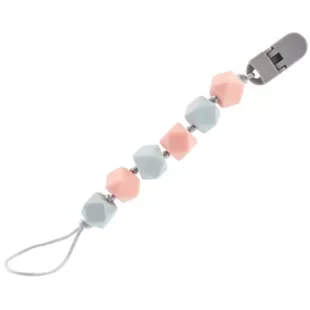 Nûby Pinza Chupete de Silicona +0m Rosa