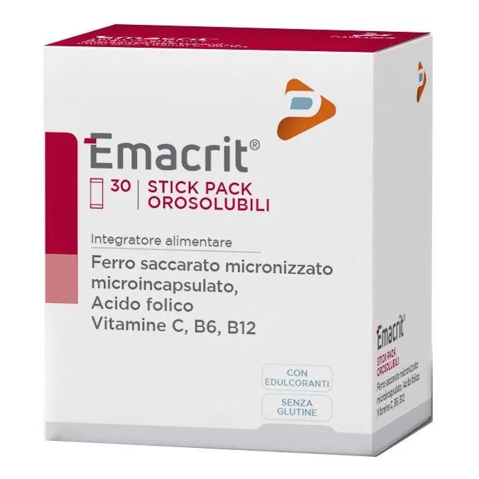 Emacrit Integratore Ferro 30 Stick Orosolubili