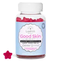 Lashilé Beauty Good Skin Night Peau Revitalisée Durant la Nuit 60 Gummies