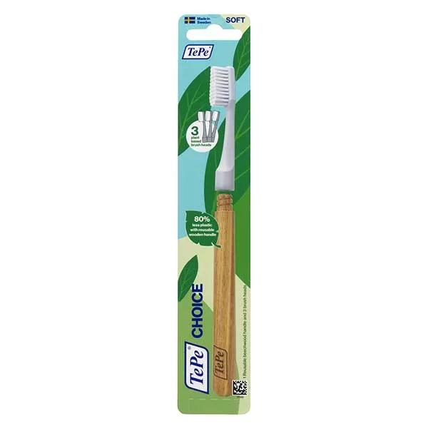 TePe Choice Spazzolino Morbido + 3 Testine Interscambiabili