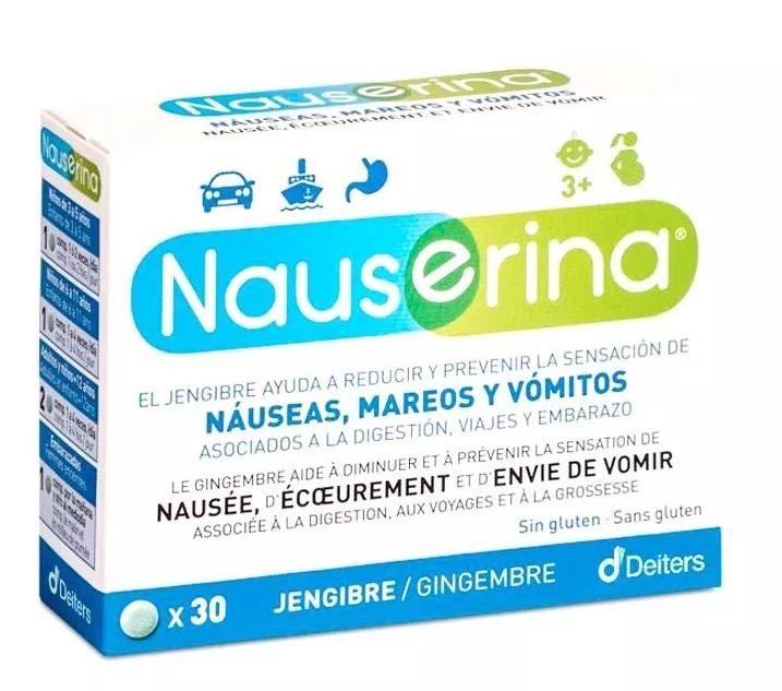 deiters Nauserina 30 Comprimidos Antimareos Gengibre