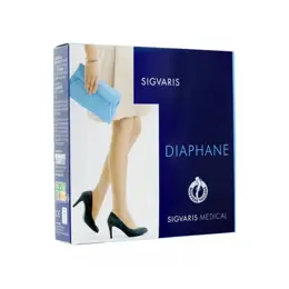 Sigvaris Essentiel Semi-Transparent Collant Classe 2 Long Taille S Marine