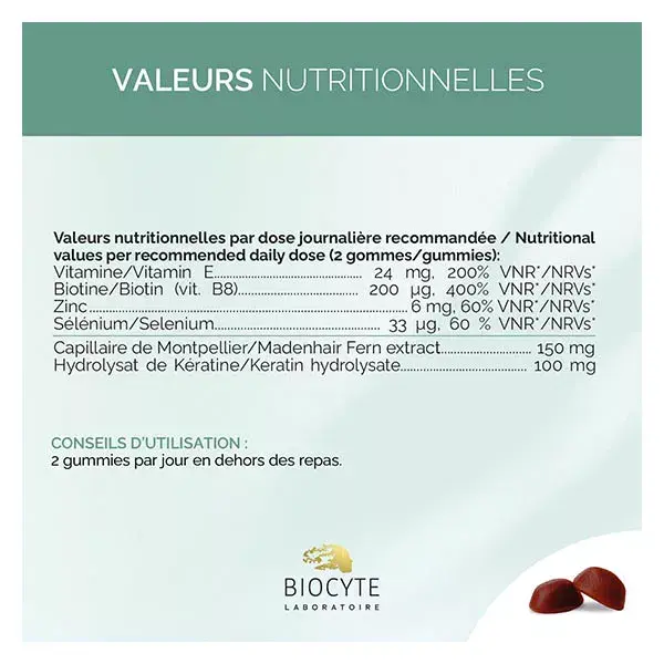 Biocyte Keratine 60 caramelle