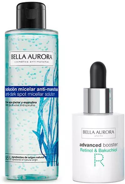 Bella Aurora Advanced Booster Sérum Antiarrugas R Retinol y Bakuchiol 30 ml + Solución Micelar Antimanchas 200 ml 