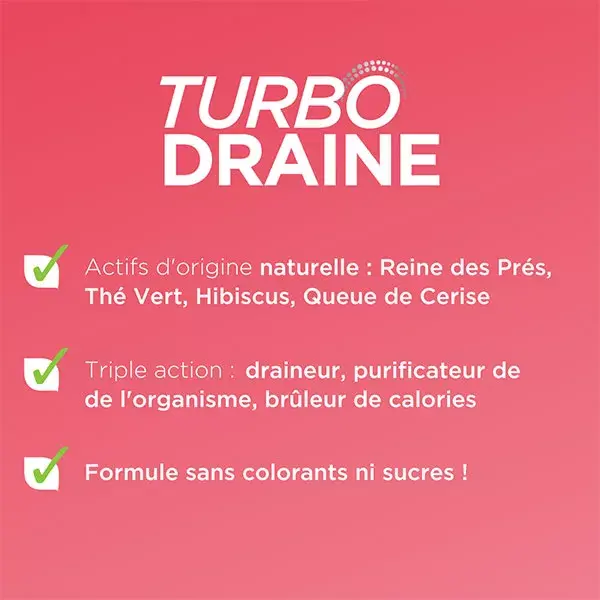 Forté Pharma TurboDraine Agrumes Draineur Minceur Elimination Lot de 2 x 500ml