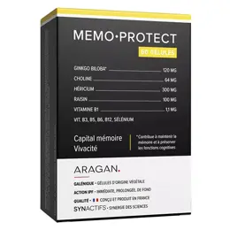 Aragan - Synactifs - MemoProtect® - Mémoire - Ginkgo Biloba - 60 gélules