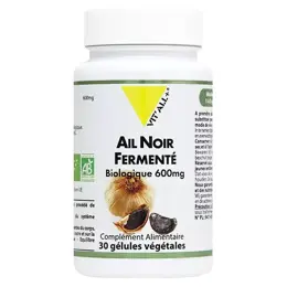 Vit'all+ Ail Noir Fermenté 600mg Bio 30 gélules végétales