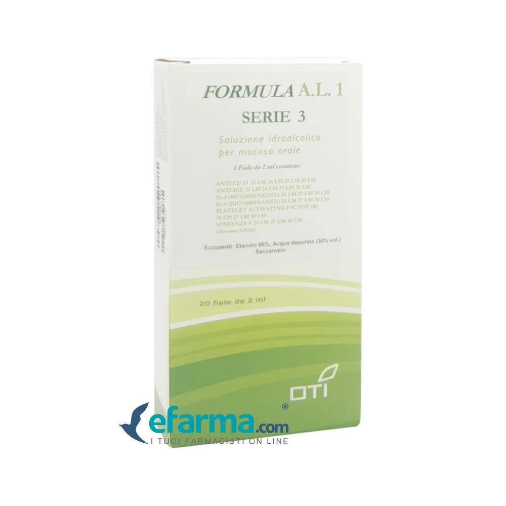 Oti Formula AL 1 Serie 3 Composto 20 Fiale Idroalcoliche