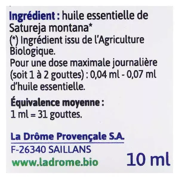 Ladrome oil essential BIO savory of mountains 10 ml