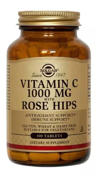 Solgar Rose Hips C 1000 mg 100 comprimidos