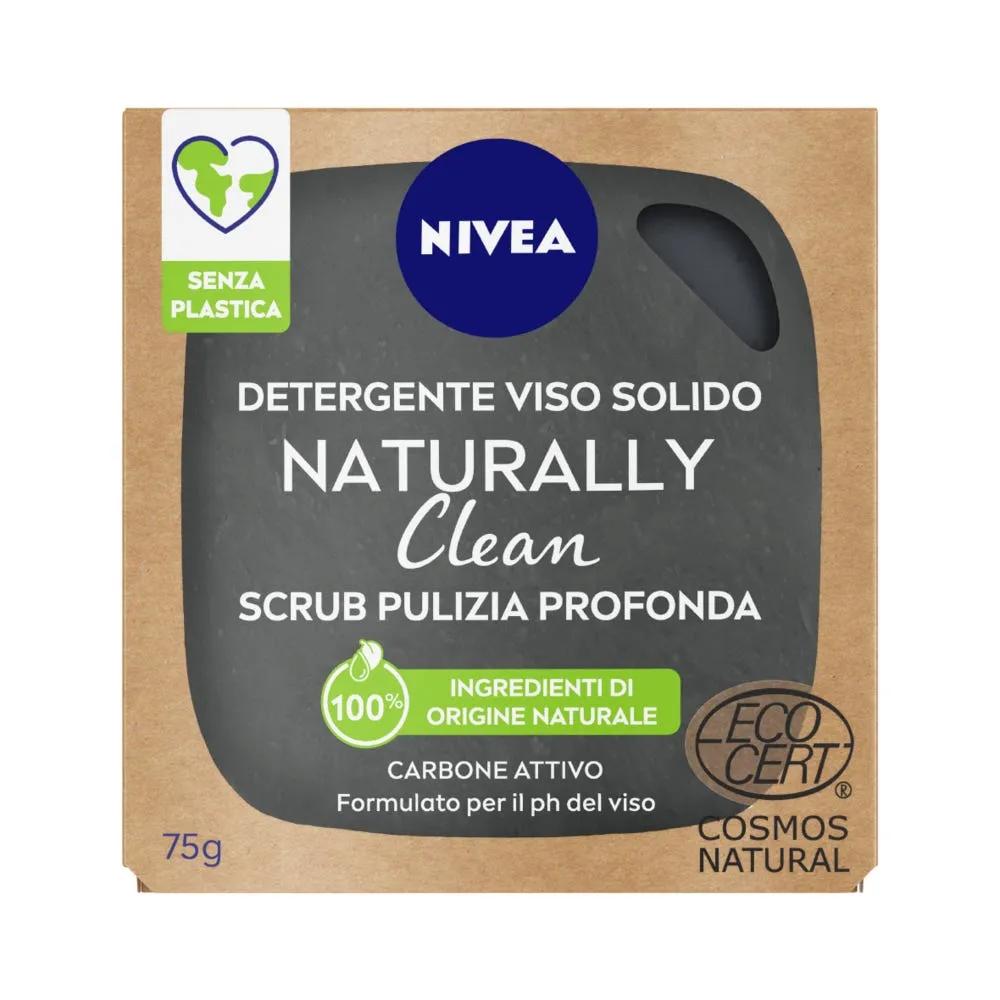 Nivea Naturally Clean Scrub Scrub Detergente Viso Solido 75 g