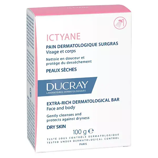 Ducray Ictyane Jabón Facial y Corporal Nutritivo 100 g