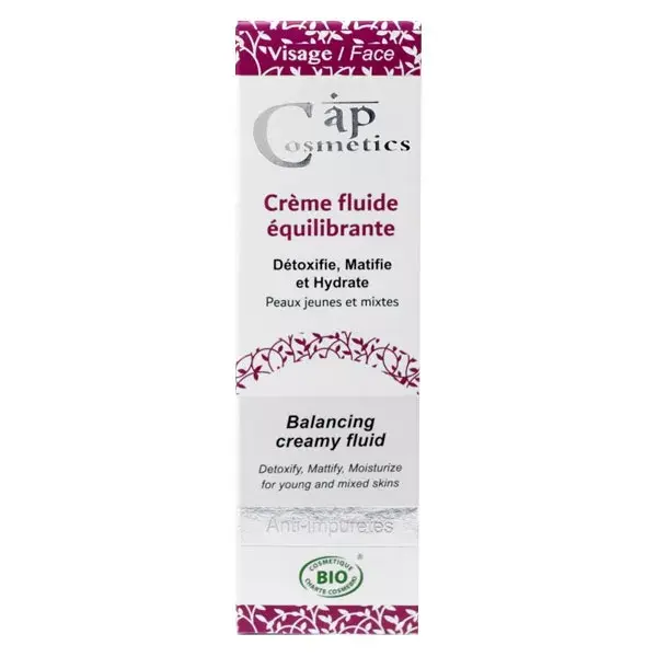 Cap Cosmetics Crème Fluide Equilibrante Bio 50ml