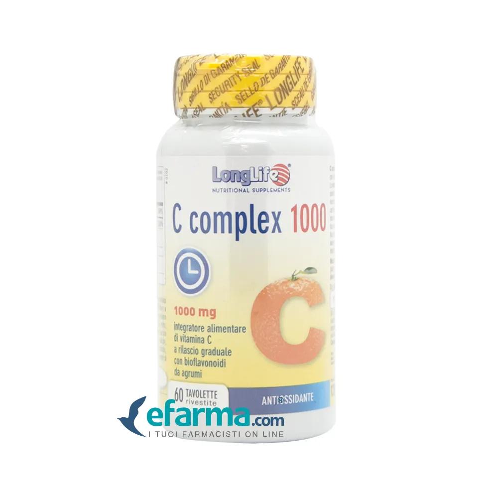 LongLife C Complex 1000 Integratore Vitaminico 60 Tavolette Rilascio Graduale