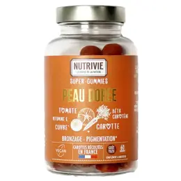 Nutrivie Super-Gummies Peau Dorée Bronzage Pigmentation 60 gommes