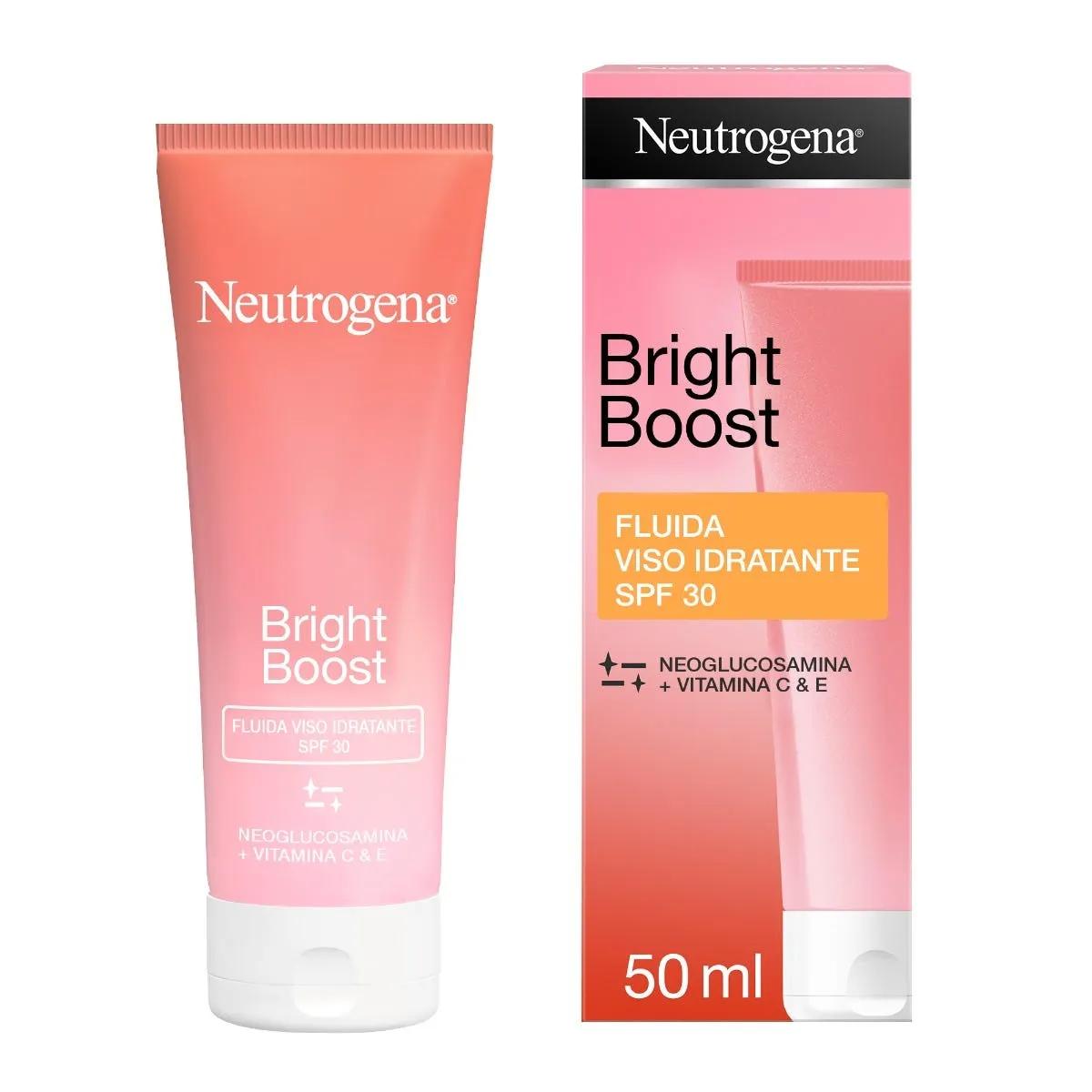 Neutrogena Bright Boost Fluido Viso Idratante Protezione Solare Viso SPF30 50 ml