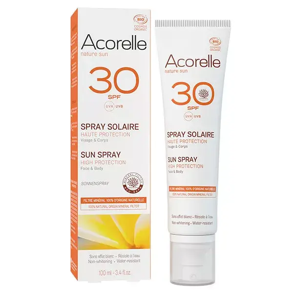 Acorelle Nature Sun Organic Sun Protection Spray SPF30 100ml