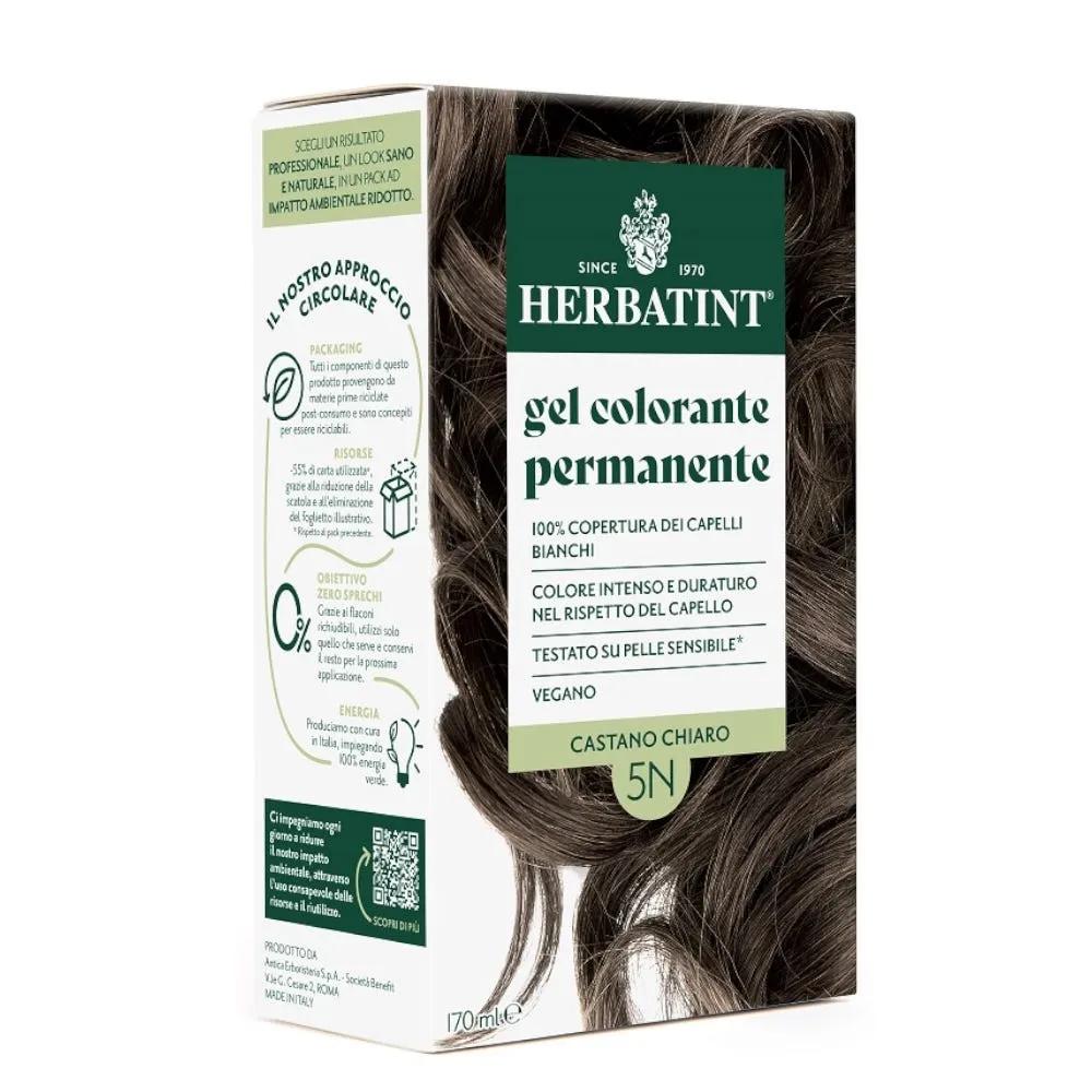 Herbatint Tintura Capelli Gel Permanente 5N Castano Chiaro 170 ml