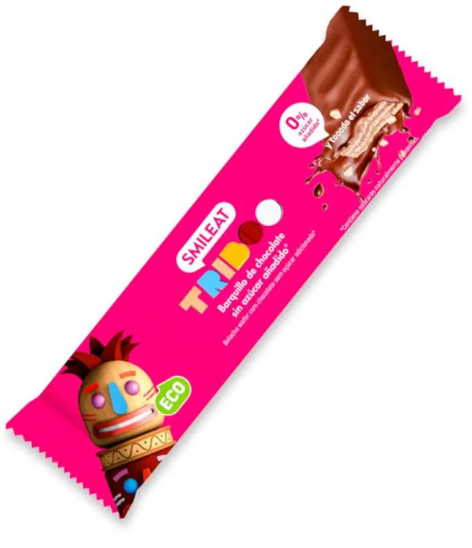 Barre Smileat Triboo Fourrée et Enrobée de Cacao ECO 40 gr