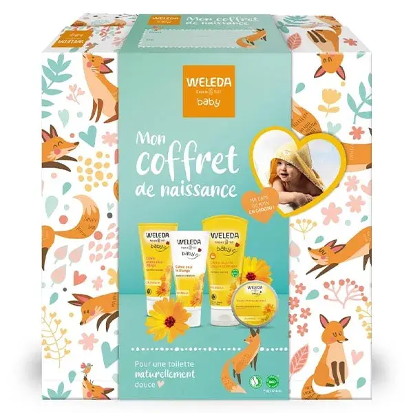 Weleda Mon Coffret Naissance Bébé et Cape de Bain