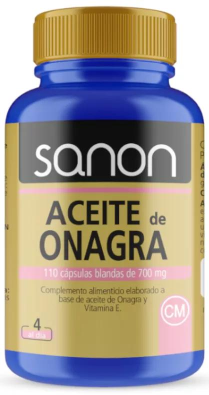 Sanon Aceite Onagra 700 Mg 110 Cápsulas Blandas
