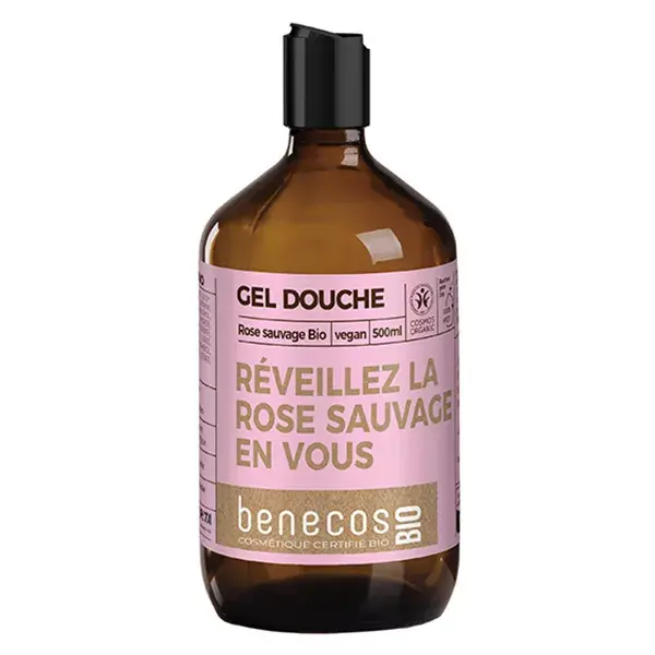 Benecos Gel Douche Rose Sauvage Bio 500ml