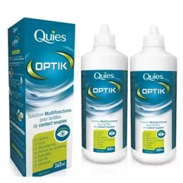 Quies Optik Solution Multifonction Lentilles Souples Lot de 2 x 360ml