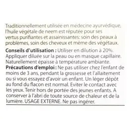 Pranarom Huile Végétale Neem Bio 50ml