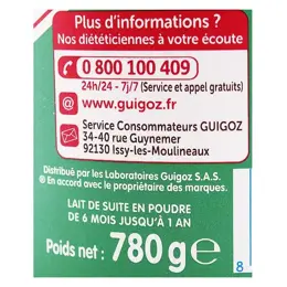 Guigoz Gest Formule Epaissie Lait 2eme âge 780g