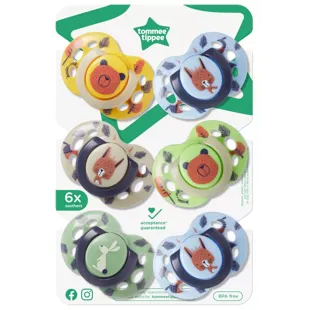 Tommee Tippee Chupete FUN Multicolor 6-18m 6 uds