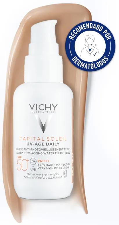 Vichy UV-AGE Quotidien avec Eau de Couleur Fluide Anti-photovieillissement SPF50+ 40 ml