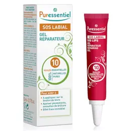 Puressentiel Soin de la Peau SOS Labial Gel aux 10 Huiles Essentielles 5ml