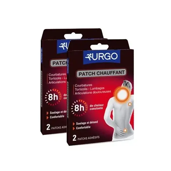 Urgo Patch hot Pack of 2 patches 13 x 9.5 cm