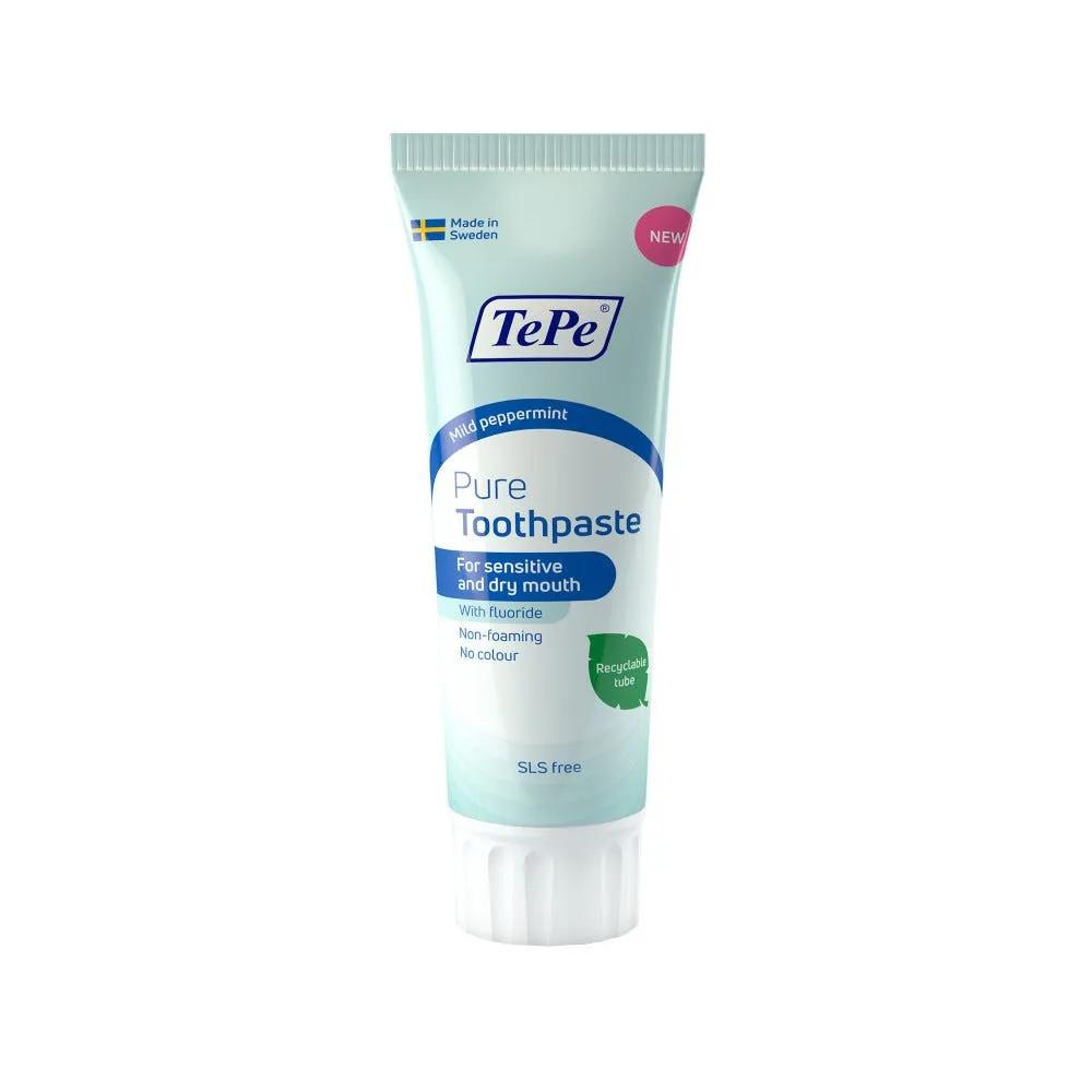 TePe Pure Dentifricio Menta Piperita Delicata 75 ml