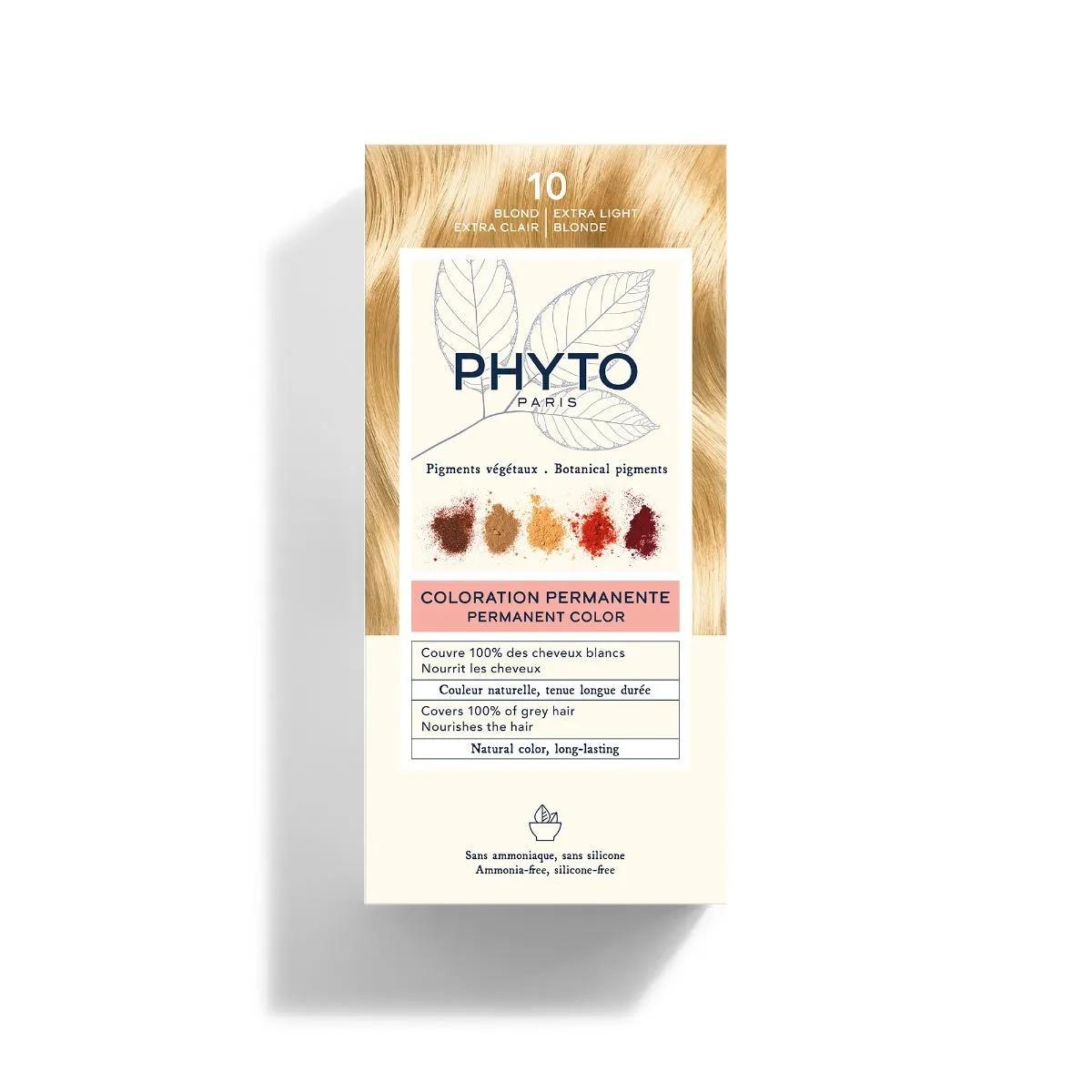 Phyto Phytocolor 10 Biondo Chiarissimo Extra Colorazione Permanente Per Capelli Kit Tintura